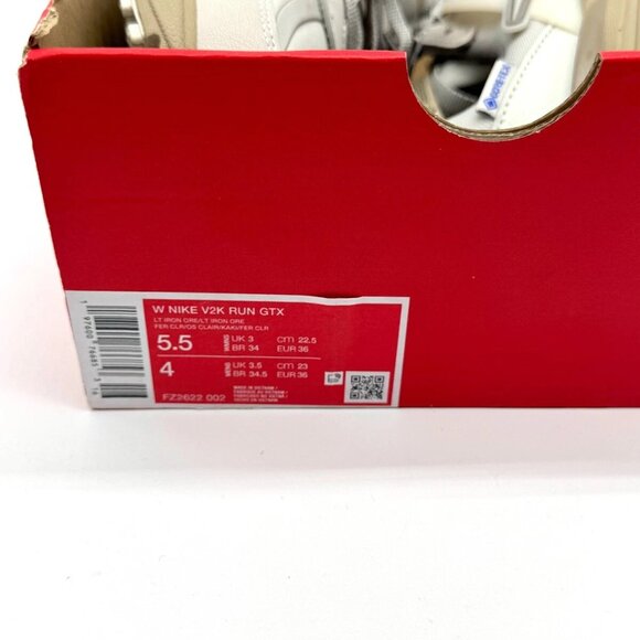 Nike Womens V2K Run GTX Gore Tex Light Iron Ore Shoes Sz 5.5 NEW FZ2622-002 - Picture 10 of 11